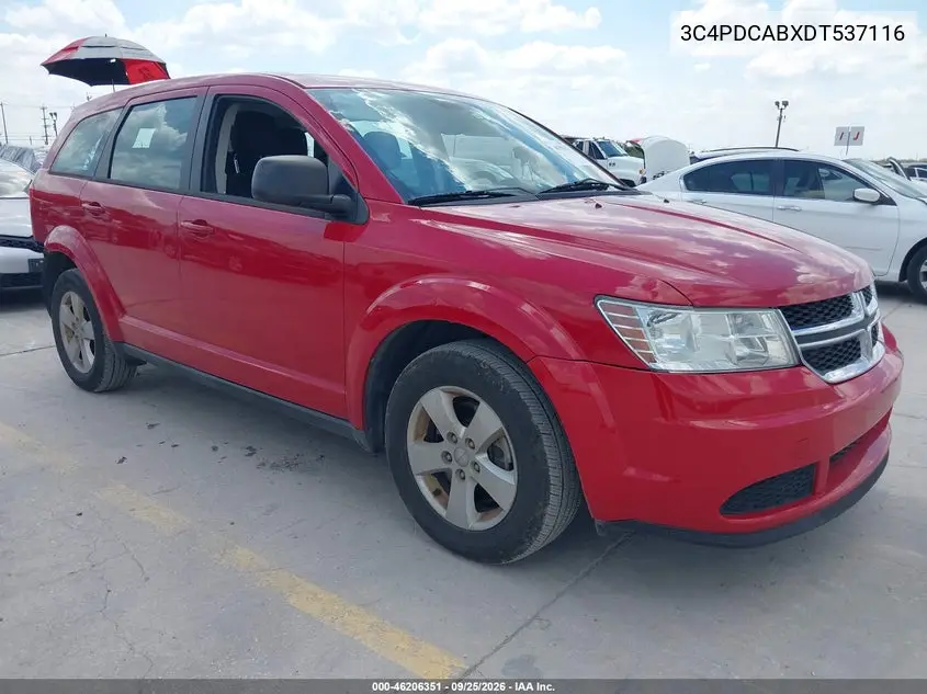 DODGE JOURNEY 2013, VIN 3C4PDCABXDT537116
