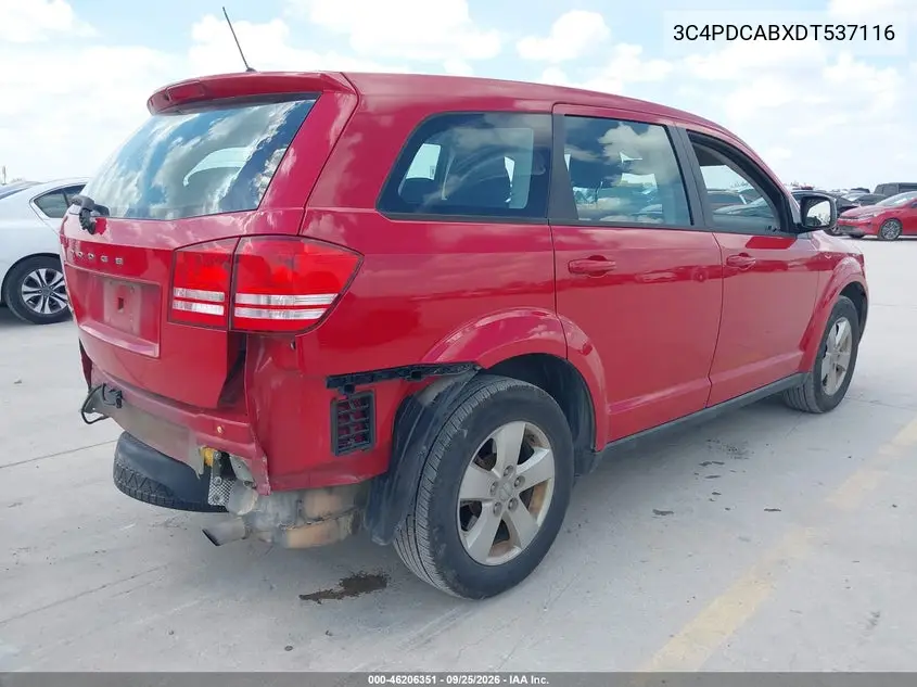 2013 DODGE JOURNEY VIN 3C4PDCABXDT537116 — фото 4