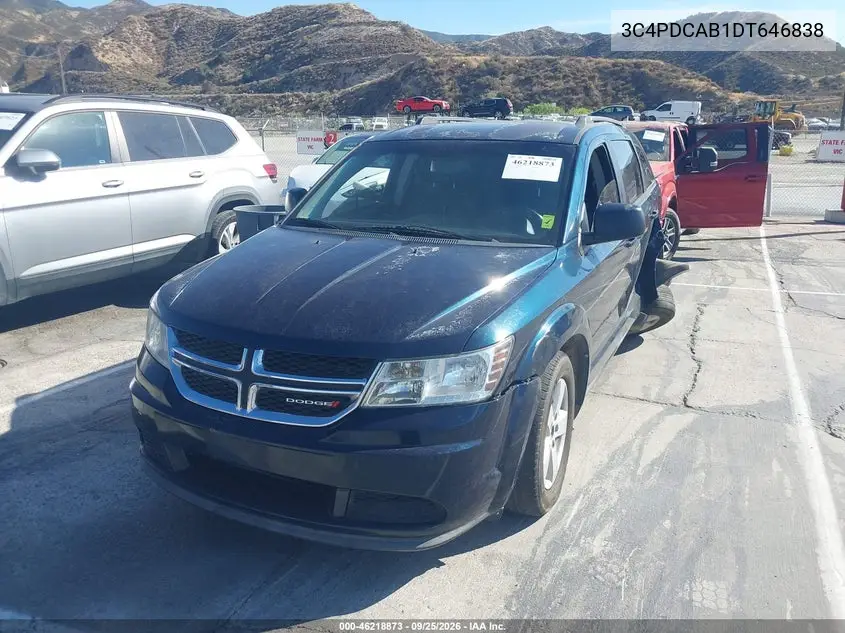 2013 DODGE JOURNEY VIN 3C4PDCAB1DT646838 — фото 2