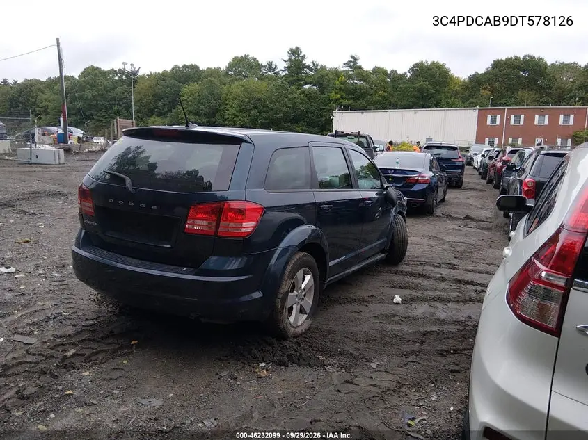 2013 DODGE JOURNEY VIN 3C4PDCAB9DT578126 — фото 4