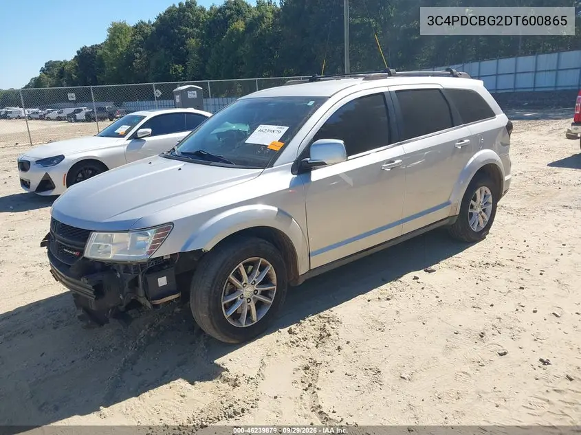 2013 DODGE JOURNEY VIN 3C4PDCBG2DT600865 — фото 2