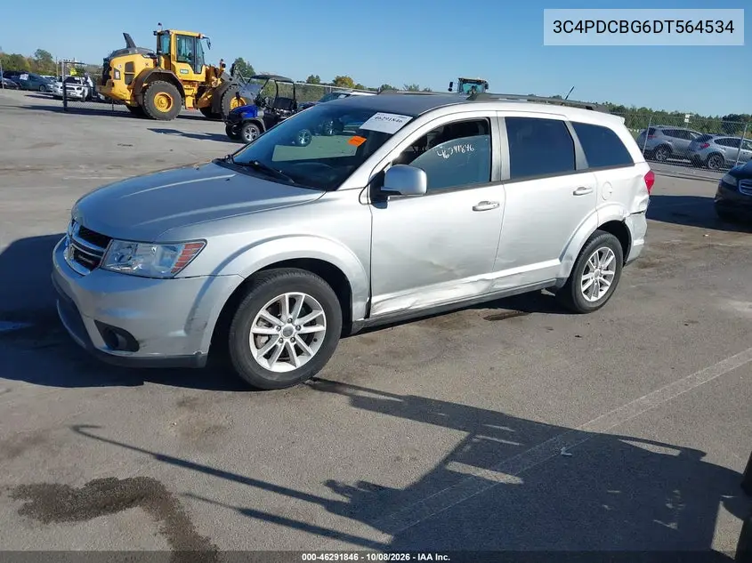 2013 DODGE JOURNEY VIN 3C4PDCBG6DT564534 — фото 2