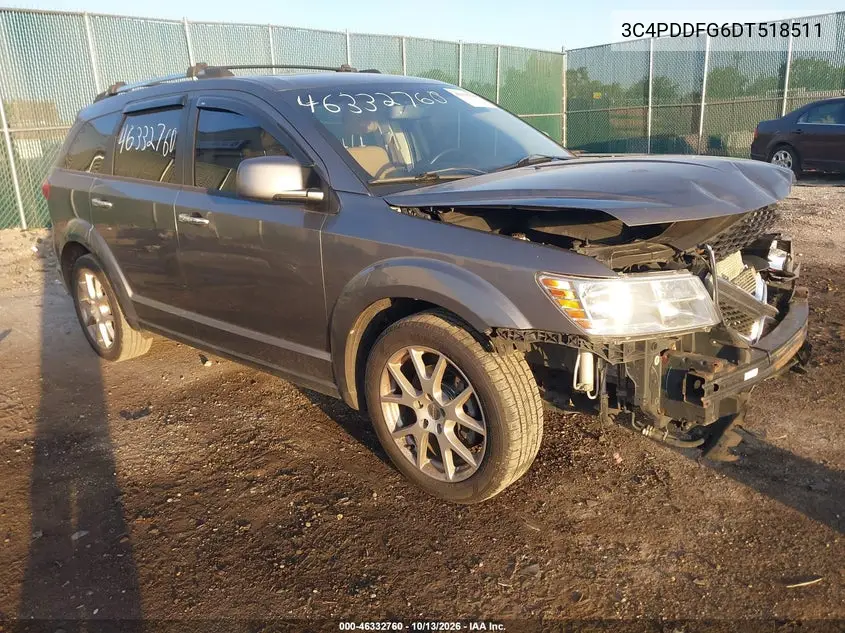 DODGE JOURNEY 2013, VIN 3C4PDDFG6DT518511