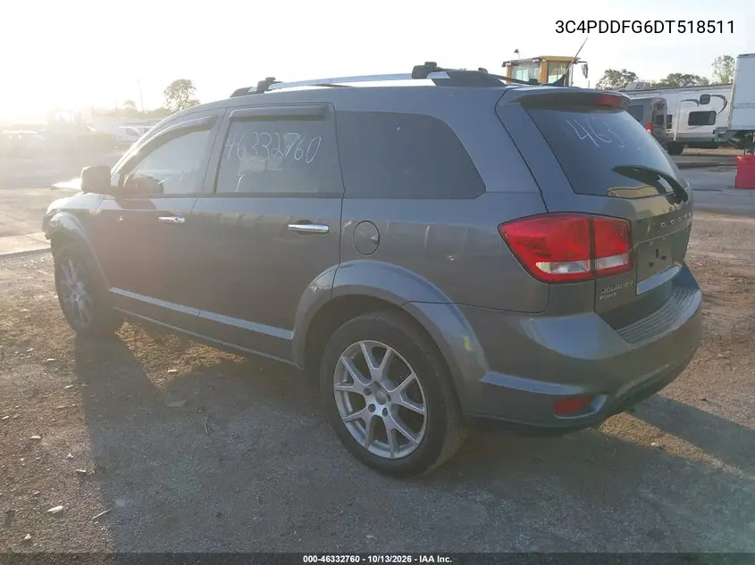 2013 DODGE JOURNEY VIN 3C4PDDFG6DT518511 — фото 3