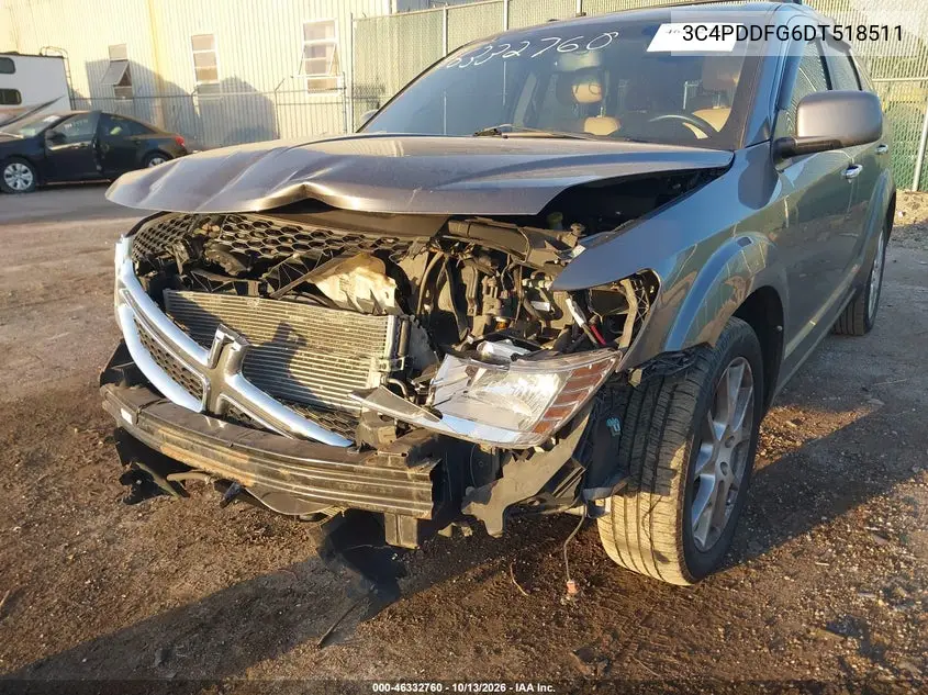 2013 DODGE JOURNEY VIN 3C4PDDFG6DT518511 — фото 6