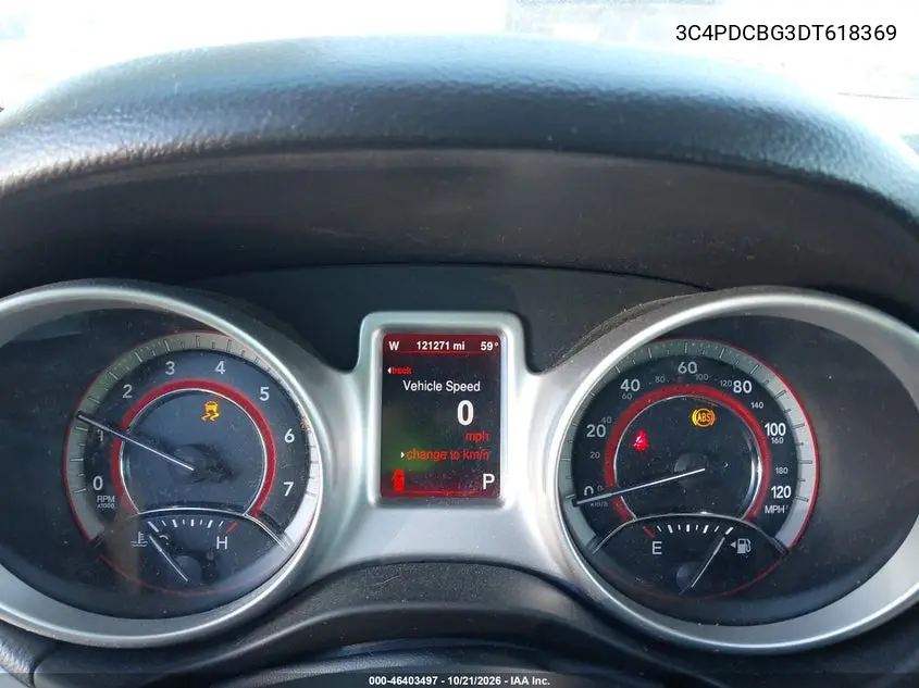 2013 DODGE JOURNEY VIN 3C4PDCBG3DT618369 — фото 7