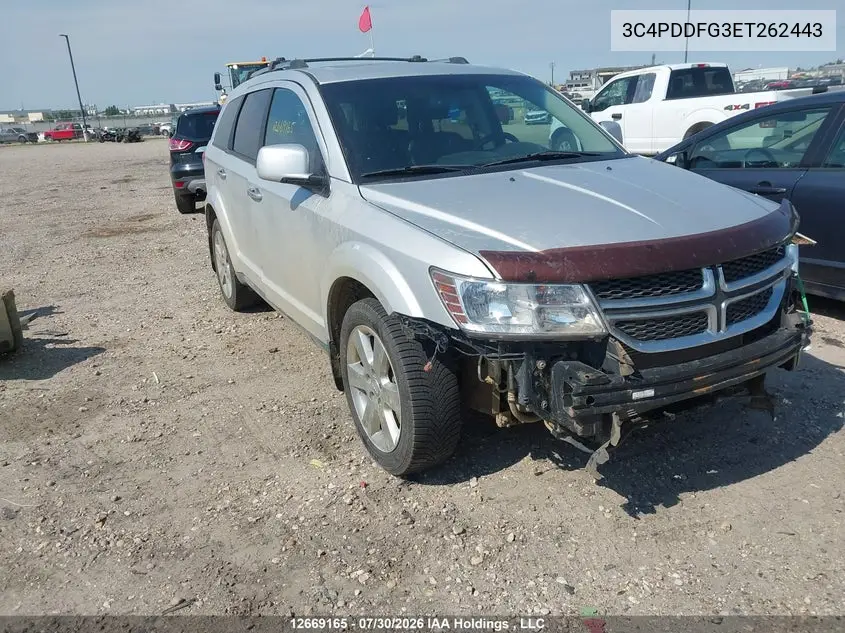 DODGE JOURNEY 2014, VIN 3C4PDDFG3ET262443