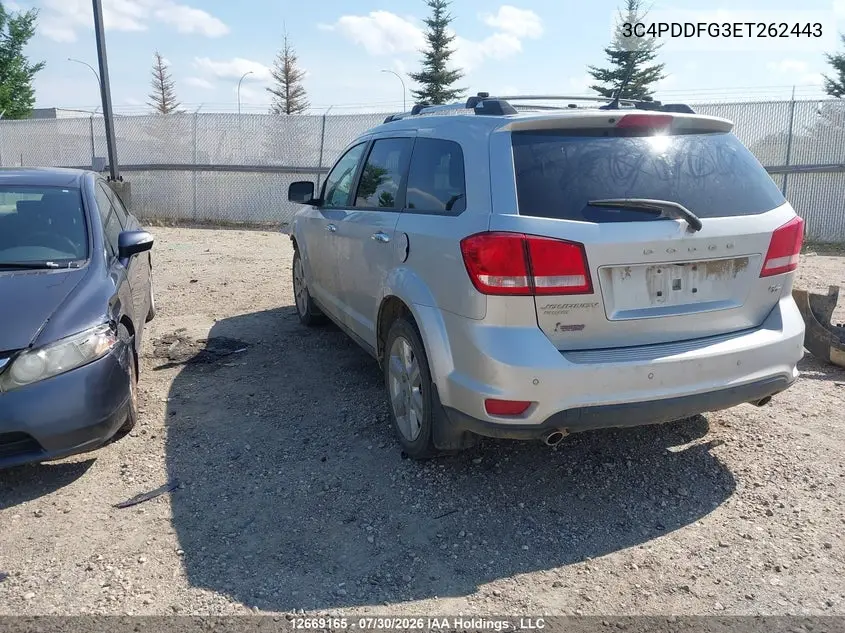2014 DODGE JOURNEY VIN 3C4PDDFG3ET262443 — фото 3
