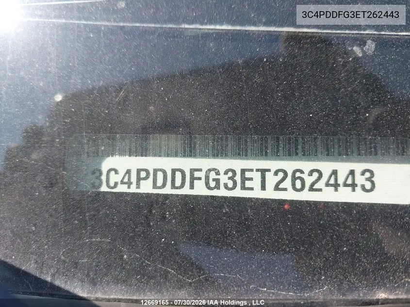 2014 DODGE JOURNEY VIN 3C4PDDFG3ET262443 — фото 9