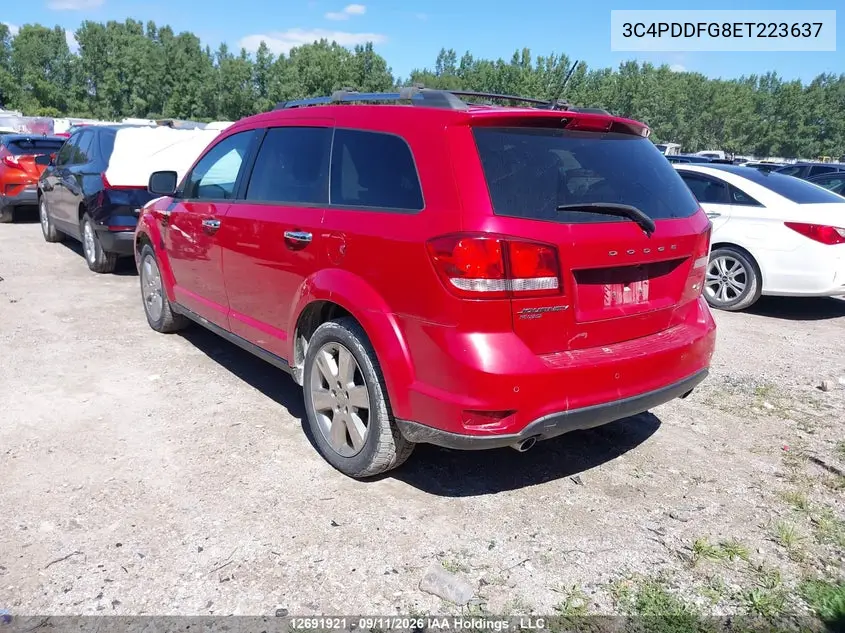 2014 DODGE JOURNEY VIN 3C4PDDFG8ET223637 — фото 3