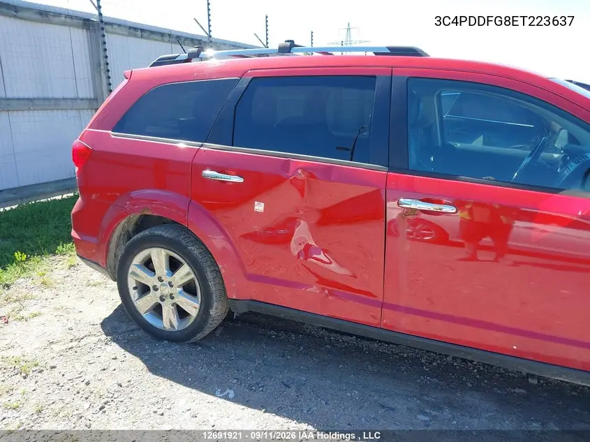 2014 DODGE JOURNEY VIN 3C4PDDFG8ET223637 — фото 6