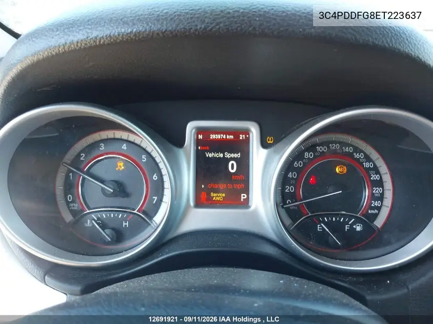 2014 DODGE JOURNEY VIN 3C4PDDFG8ET223637 — фото 7