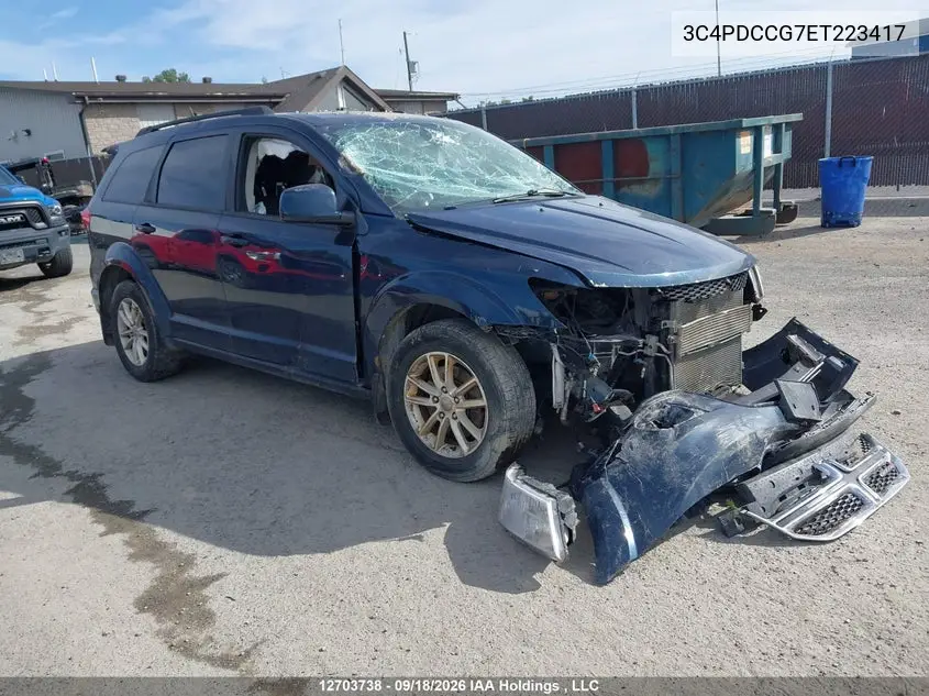 DODGE JOURNEY 2014, VIN 3C4PDCCG7ET223417
