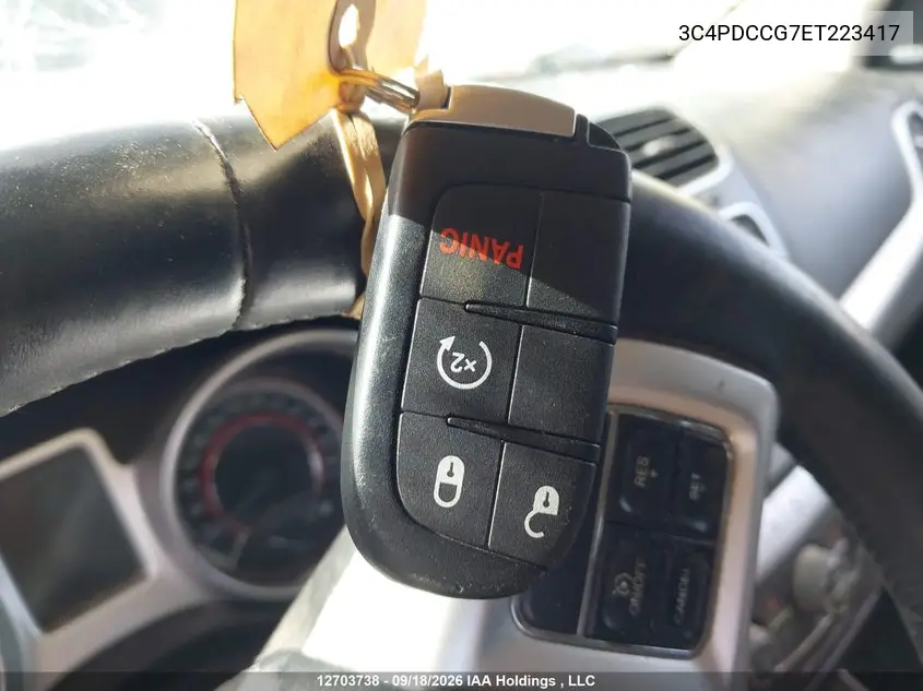 2014 DODGE JOURNEY VIN 3C4PDCCG7ET223417 — фото 10