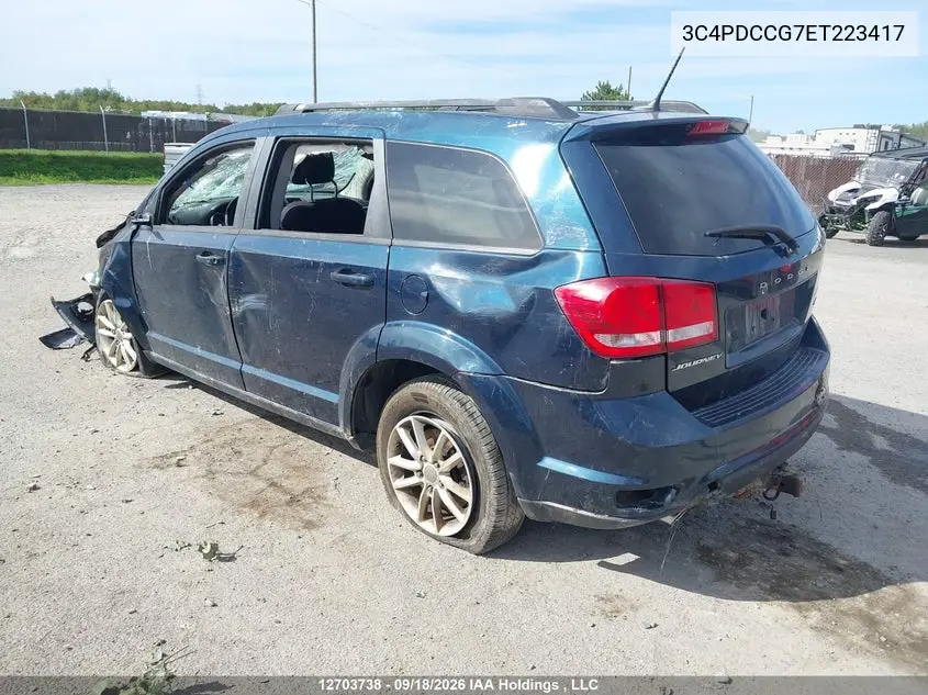 2014 DODGE JOURNEY VIN 3C4PDCCG7ET223417 — фото 3