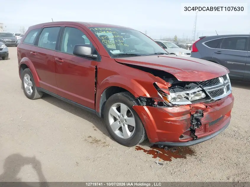 DODGE JOURNEY 2014, VIN 3C4PDCAB9ET107630