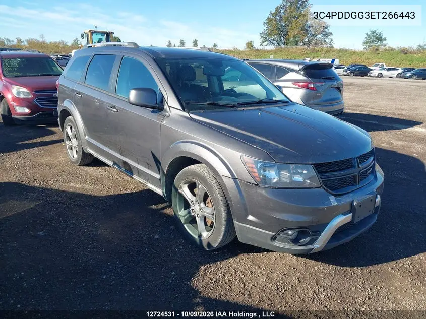 DODGE JOURNEY 2014, VIN 3C4PDDGG3ET266443