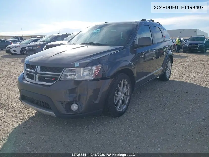 2014 DODGE JOURNEY VIN 3C4PDDFG1ET199407 — фото 2