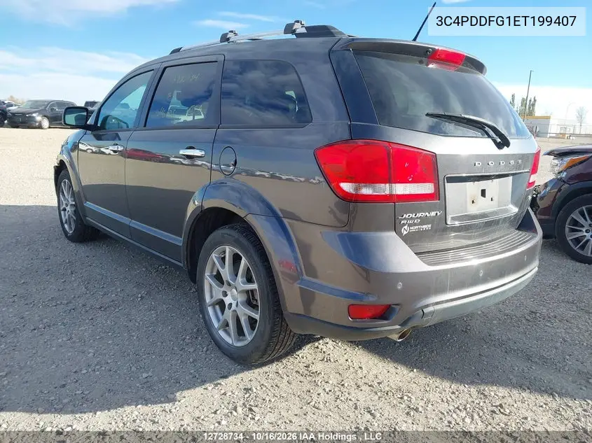 2014 DODGE JOURNEY VIN 3C4PDDFG1ET199407 — фото 3