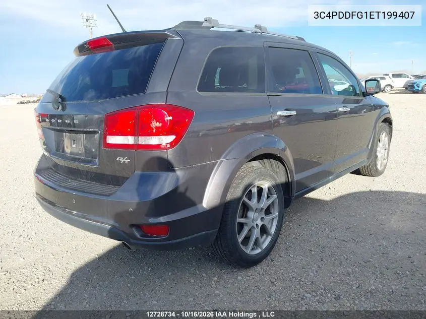 2014 DODGE JOURNEY VIN 3C4PDDFG1ET199407 — фото 4