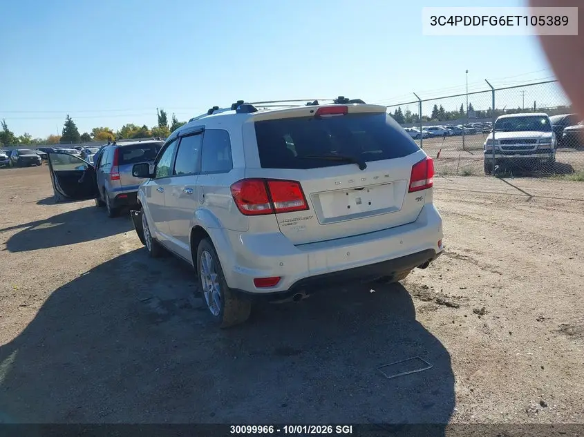 2014 DODGE JOURNEY VIN 3C4PDDFG6ET105389 — фото 3