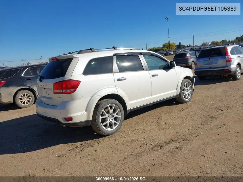 2014 DODGE JOURNEY VIN 3C4PDDFG6ET105389 — фото 4