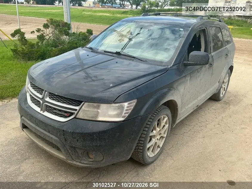 DODGE JOURNEY 2014, VIN 3C4PDCCG7ET252092