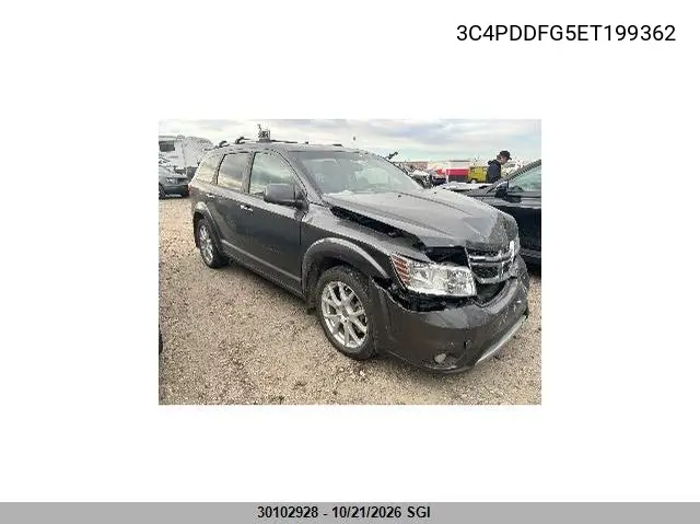 DODGE JOURNEY 2014, VIN 3C4PDDFG5ET199362