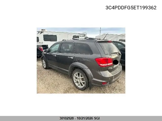 2014 DODGE JOURNEY VIN 3C4PDDFG5ET199362 — фото 3