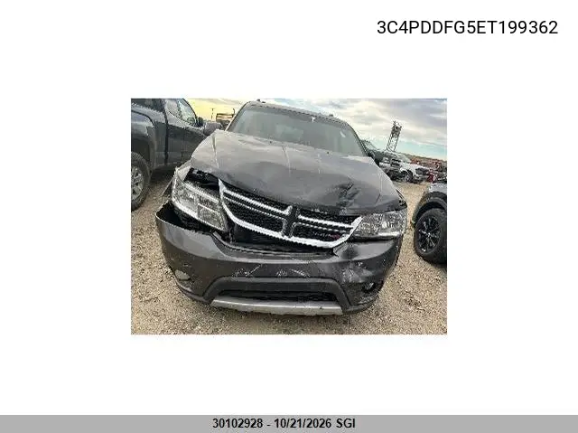 2014 DODGE JOURNEY VIN 3C4PDDFG5ET199362 — фото 6