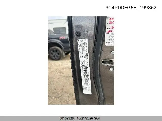 2014 DODGE JOURNEY VIN 3C4PDDFG5ET199362 — фото 8
