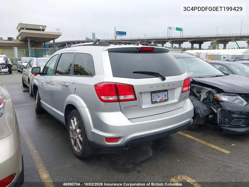 2014 DODGE JOURNEY VIN 3C4PDDFG0ET199429 — фото 3