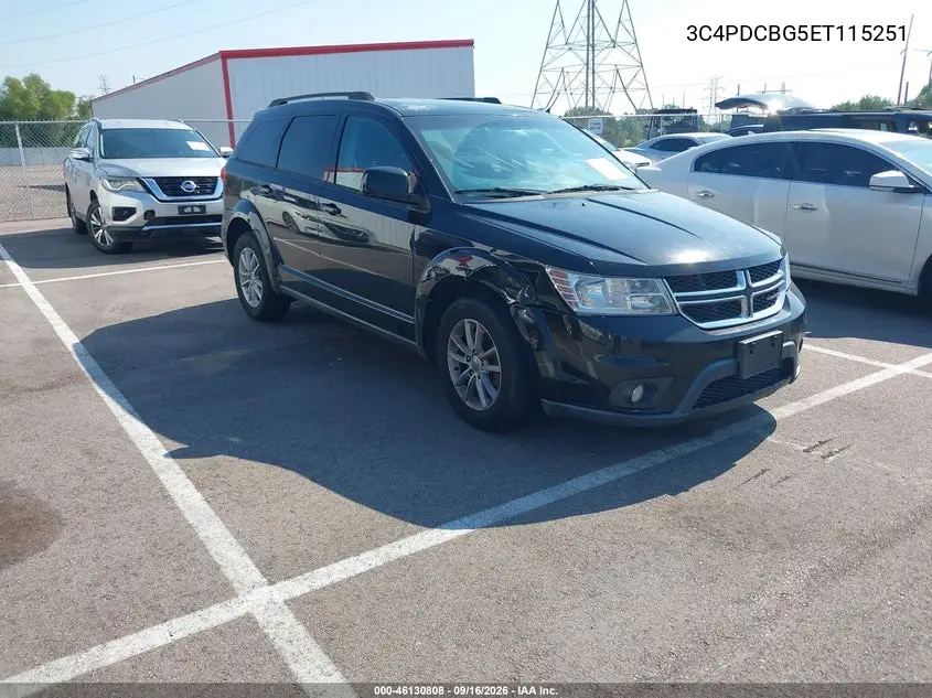 DODGE JOURNEY 2014, VIN 3C4PDCBG5ET115251