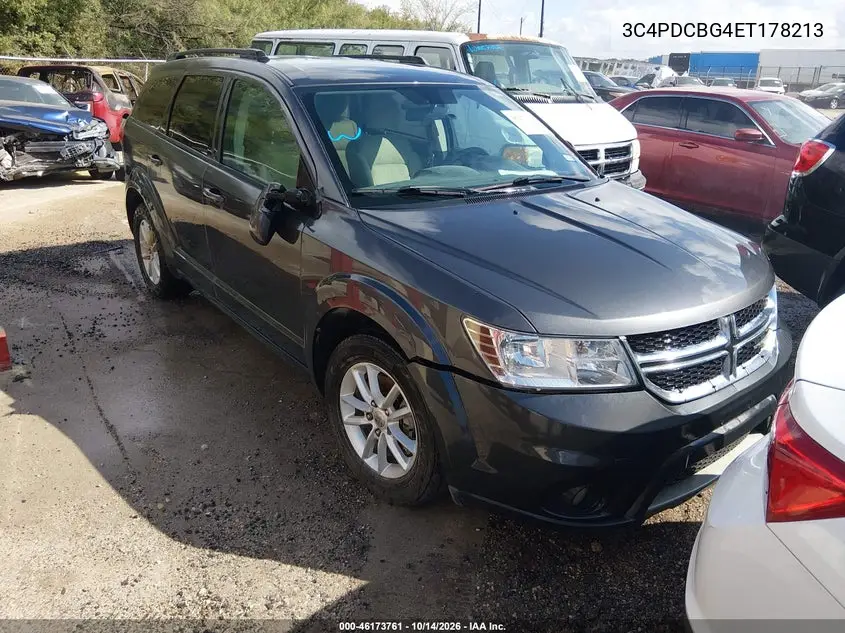 DODGE JOURNEY 2014, VIN 3C4PDCBG4ET178213