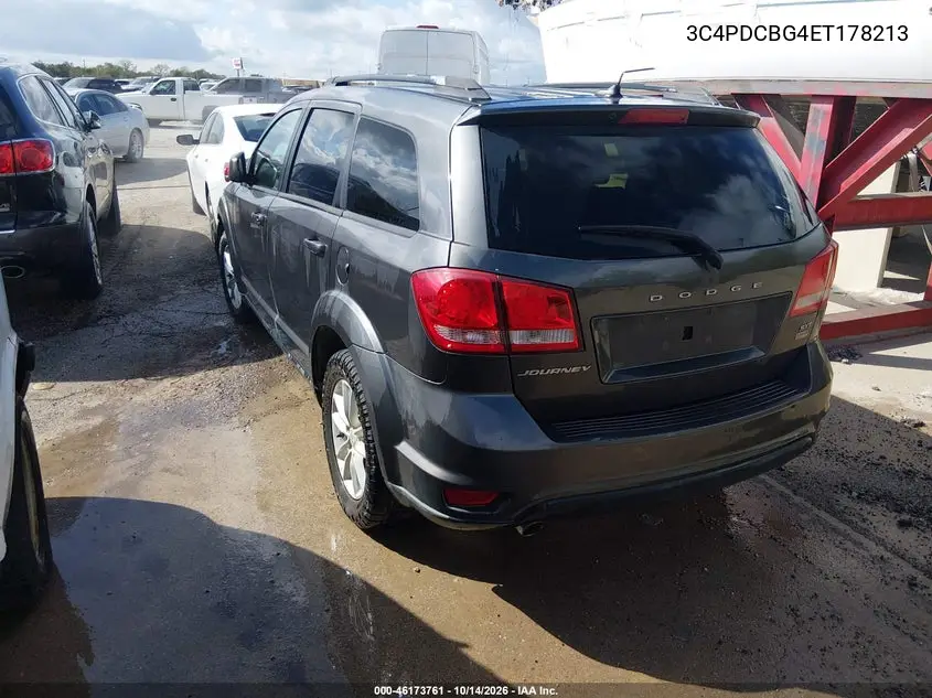 2014 DODGE JOURNEY VIN 3C4PDCBG4ET178213 — фото 3