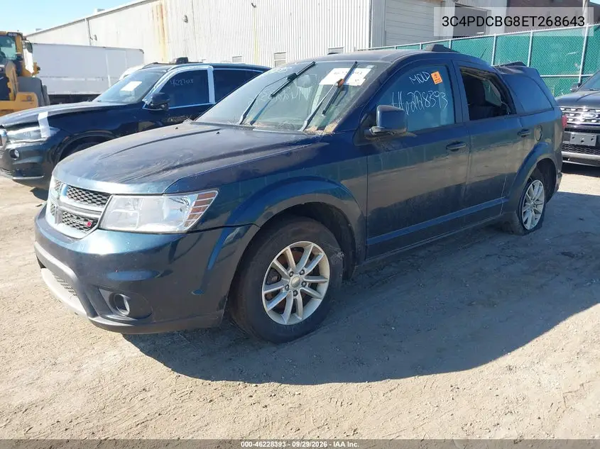 2014 DODGE JOURNEY VIN 3C4PDCBG8ET268643 — фото 2