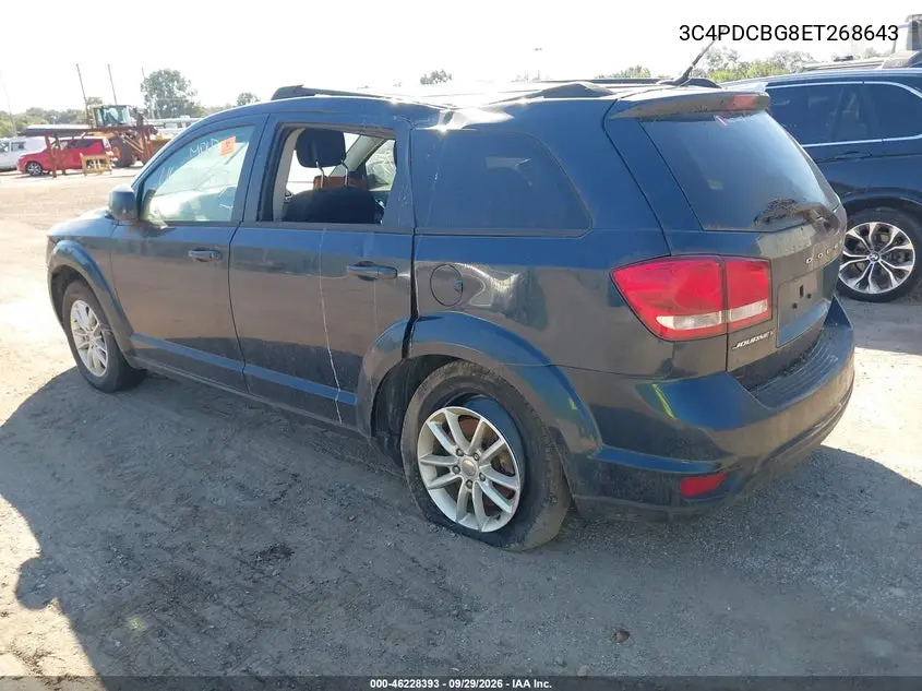 2014 DODGE JOURNEY VIN 3C4PDCBG8ET268643 — фото 3