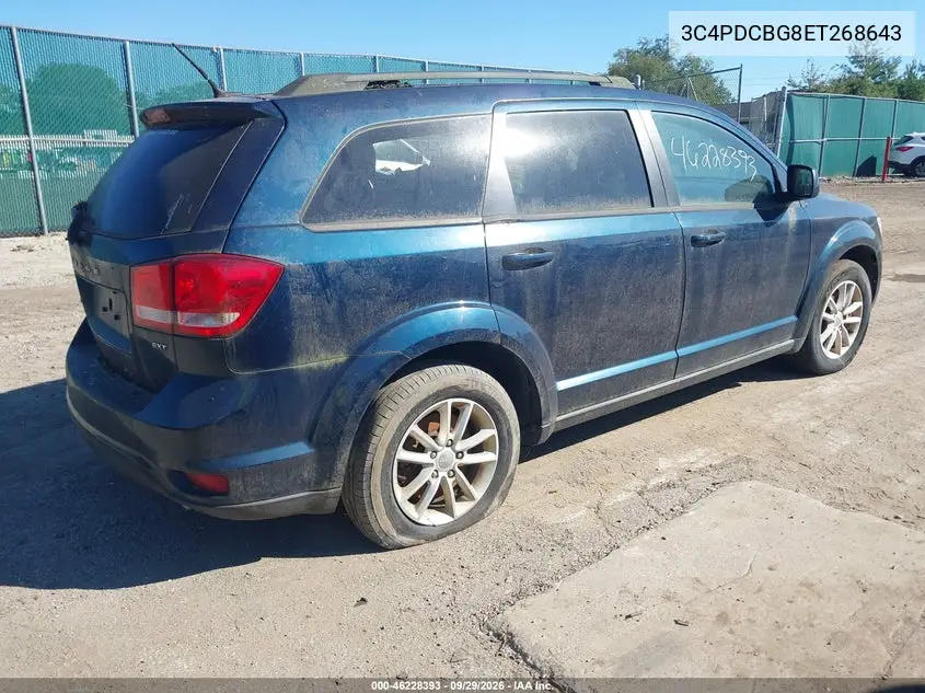 2014 DODGE JOURNEY VIN 3C4PDCBG8ET268643 — фото 4