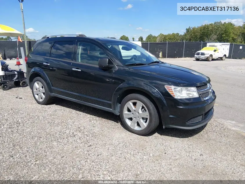 DODGE JOURNEY 2014, VIN 3C4PDCABXET317136