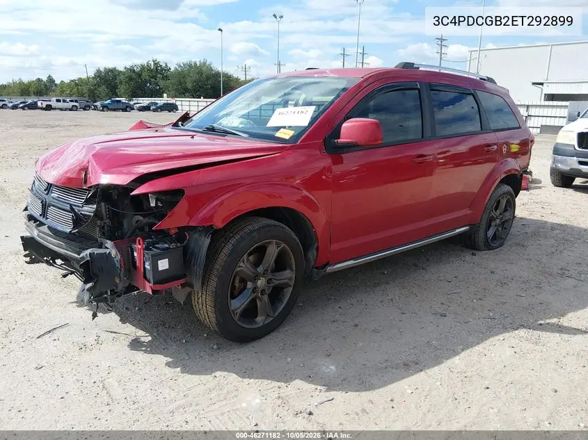 2014 DODGE JOURNEY VIN 3C4PDCGB2ET292899 — фото 2