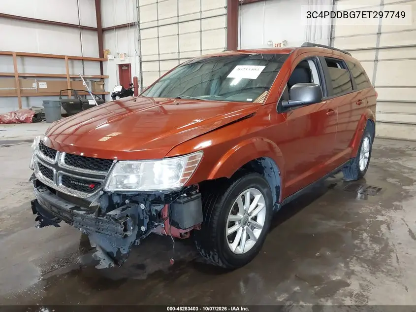 2014 DODGE JOURNEY VIN 3C4PDDBG7ET297749 — фото 2