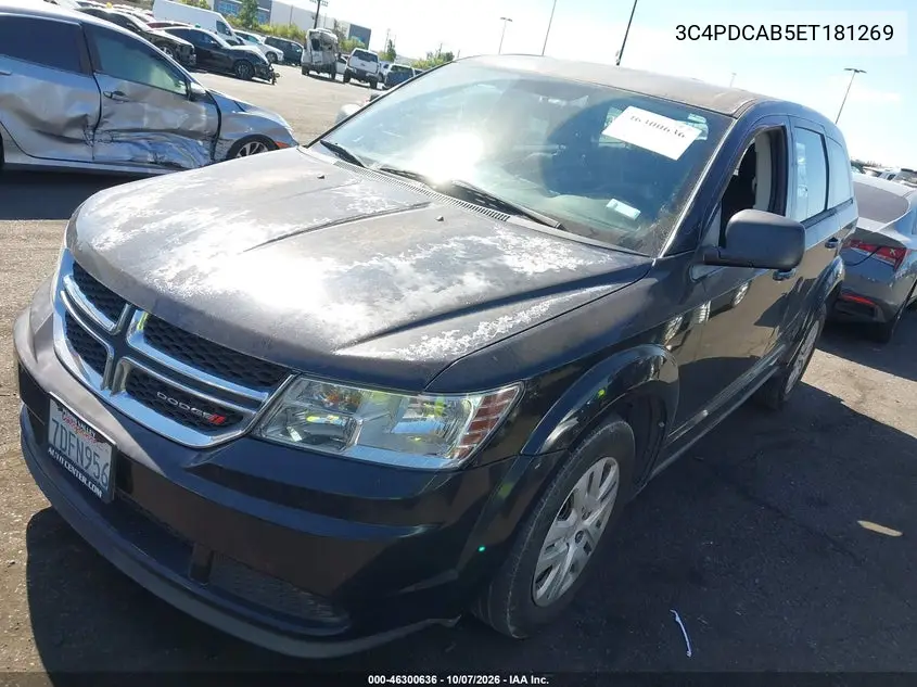 2014 DODGE JOURNEY VIN 3C4PDCAB5ET181269 — фото 2