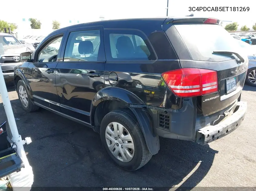 2014 DODGE JOURNEY VIN 3C4PDCAB5ET181269 — фото 3