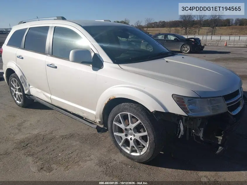 DODGE JOURNEY 2014, VIN 3C4PDDDG1ET194565