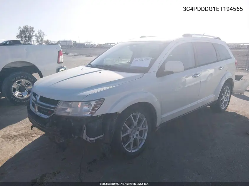 2014 DODGE JOURNEY VIN 3C4PDDDG1ET194565 — фото 2