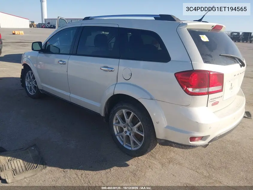 2014 DODGE JOURNEY VIN 3C4PDDDG1ET194565 — фото 3
