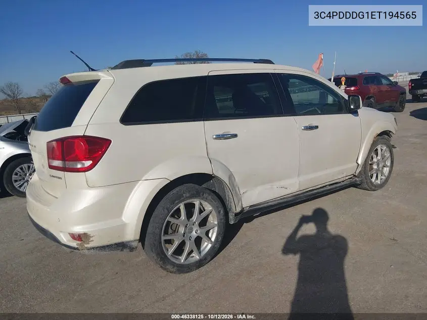 2014 DODGE JOURNEY VIN 3C4PDDDG1ET194565 — фото 4