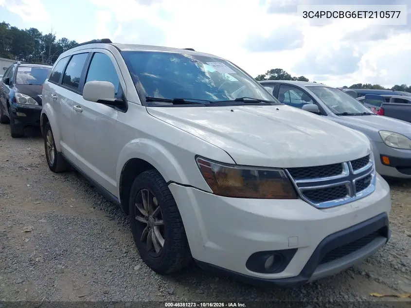 DODGE JOURNEY 2014, VIN 3C4PDCBG6ET210577