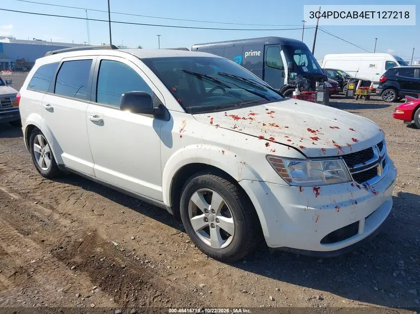 DODGE JOURNEY 2014, VIN 3C4PDCAB4ET127218