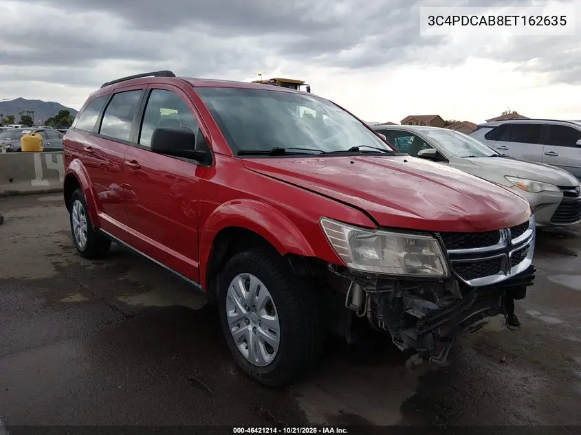 DODGE JOURNEY 2014, VIN 3C4PDCAB8ET162635
